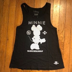 Disney Minnie Mouse Black Tank Top